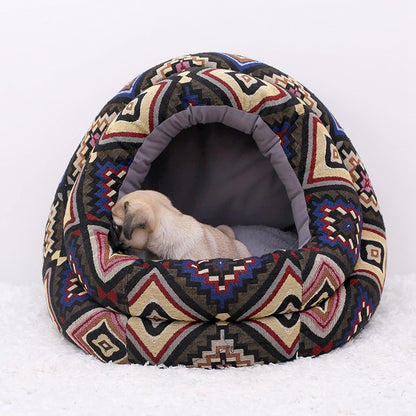 Plush Dog Bed for All Sizes – Flannel Design