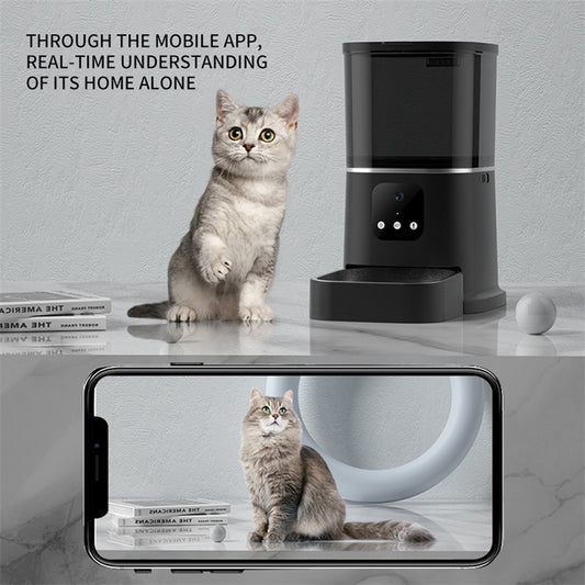 Smart WiFi Pet Feeder with App & Voice Control - FurTrend