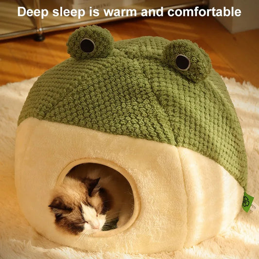 Little Frog Series Plush Pet Nest House - FurTrend