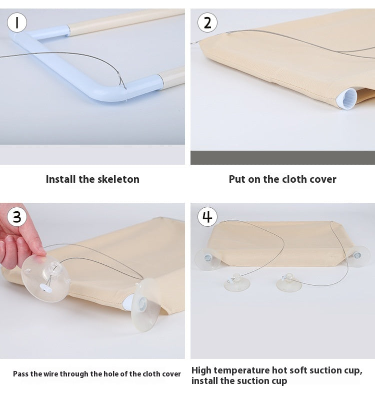 Cat Hammock with Built-In Litter Sucker - FurTrend