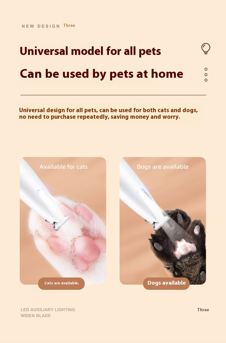 Waterproof Dog & CaPaw Trimmer with LED Light Display - FurTrend
