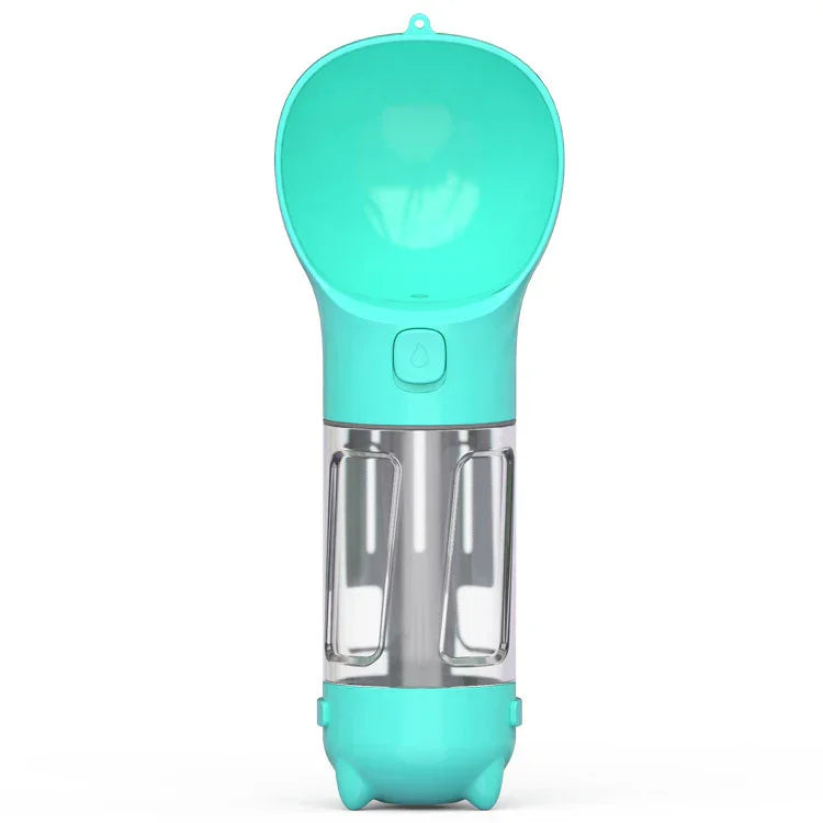 Pet Travel Water Bottle with Feeder & Storage - FurTrend