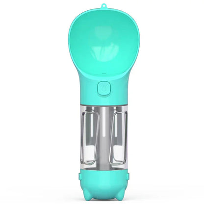 Pet Travel Water Bottle with Feeder & Storage - FurTrend