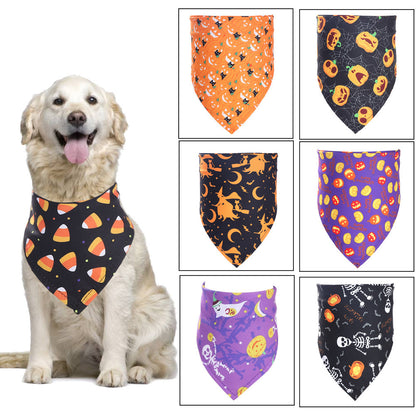 Halloween Pet Bandana – Saliva Towel Scarf - FurTrend