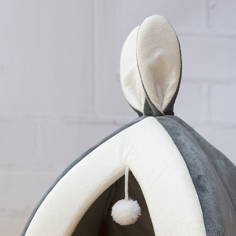 Cute Cat Bed with Cushion & Hanging Ball - FurTrend