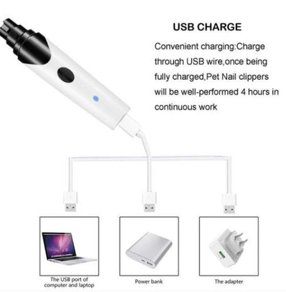 2-in-1 Electric Pet Nail Trimmer & Sharpener for Pet - FurTrend