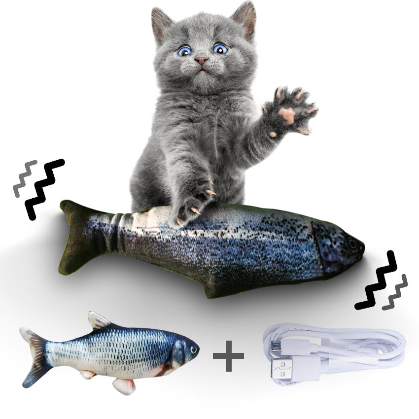Cat-Friendly Electric Jumping Fish Simulation Toy