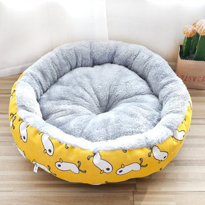 Donut Dog Bed with Anti-Slip, Water-Resistant Bottom - FurTrend