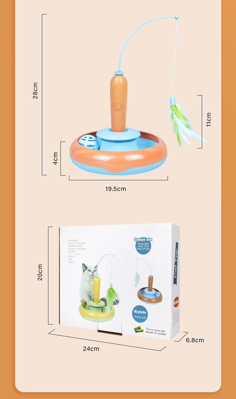 Funny Cat Toy Turntable – Safe, Fun, and Portable - FurTrend