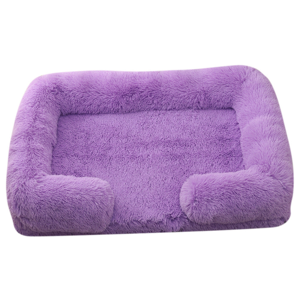 Plush Round Pet Bed - Bed Winter - FurTrend