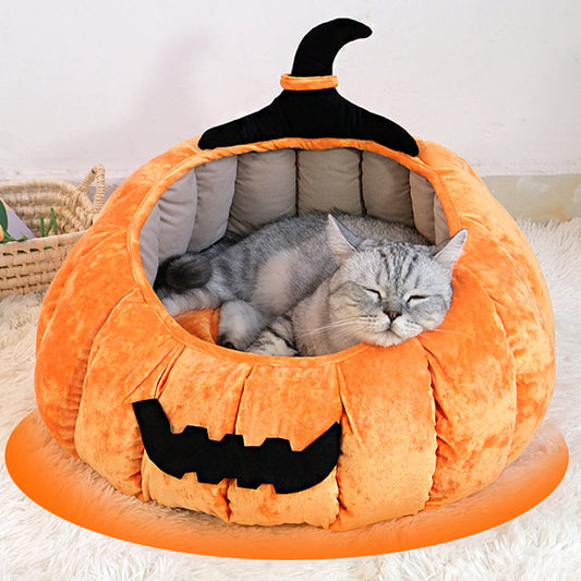 Pumpkin Pet Nest for Halloween - FurTrend