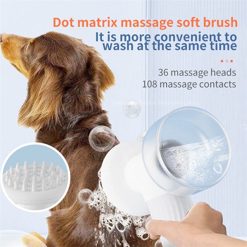 Electric Pet Bath Brush with Soap Dispenser - FurTrend