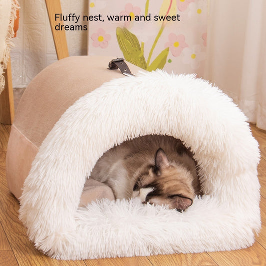 Autumn Winter Pet Nest – Cozy & Moisture-Proof - FurTrend