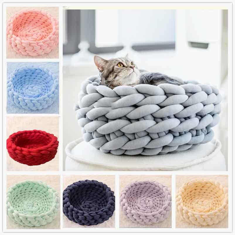 Fluffy Cat Bed Cushion – Soft Plush Kennel Mat - FurTrend