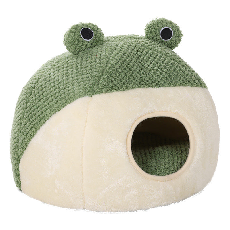 Little Frog Series Plush Pet Nest House - FurTrend