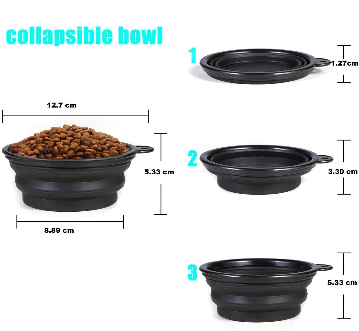 Double Pet Feeding Bowl – Foldable & Portable - FurTrend
