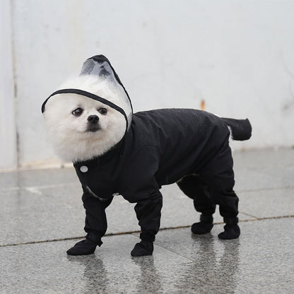 Waterproof Pet Raincoat with Shoes – All-in-One - FurTrend