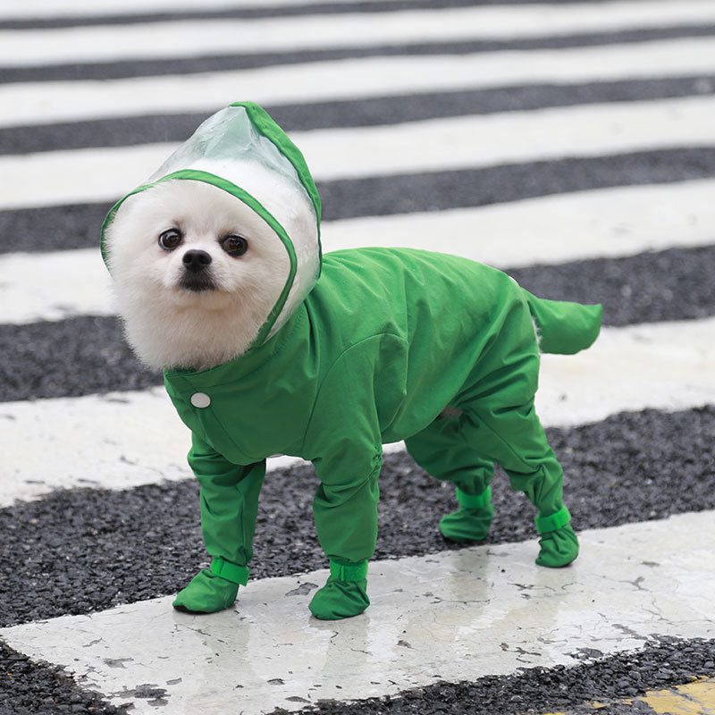 Waterproof Pet Raincoat with Shoes – All-in-One - FurTrend