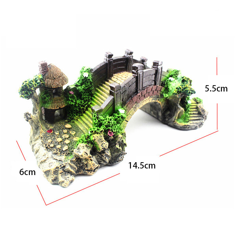 Resin Arch Bridge for Aquarium & Turtle Tank - FurTrend