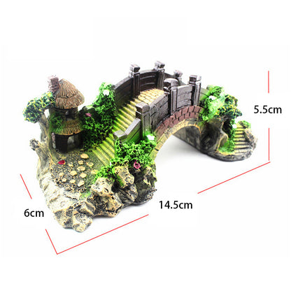 Resin Arch Bridge for Aquarium & Turtle Tank - FurTrend