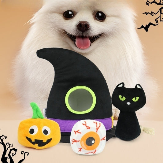 Spooky Halloween Pet Hat with Sound Toy - FurTrend