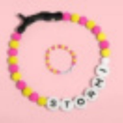 Pet Collar Chain with Acrylic Letter Beads - FurTrend