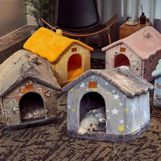 Portable Dog Kennel Cat House – Cozy Nest - FurTrend