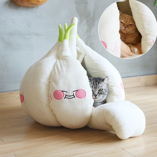 Premium Winter Cat and Small Dog Bed– Soft Cotton Comfort