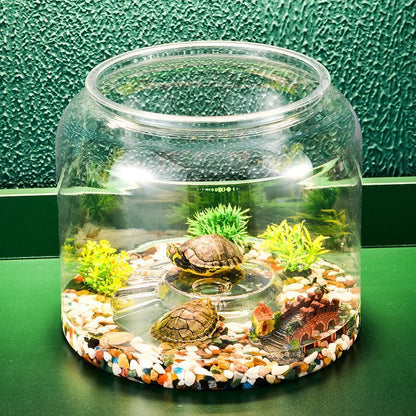 Transparent Eco-Friendly Desktop Turtle Tank - FurTrend
