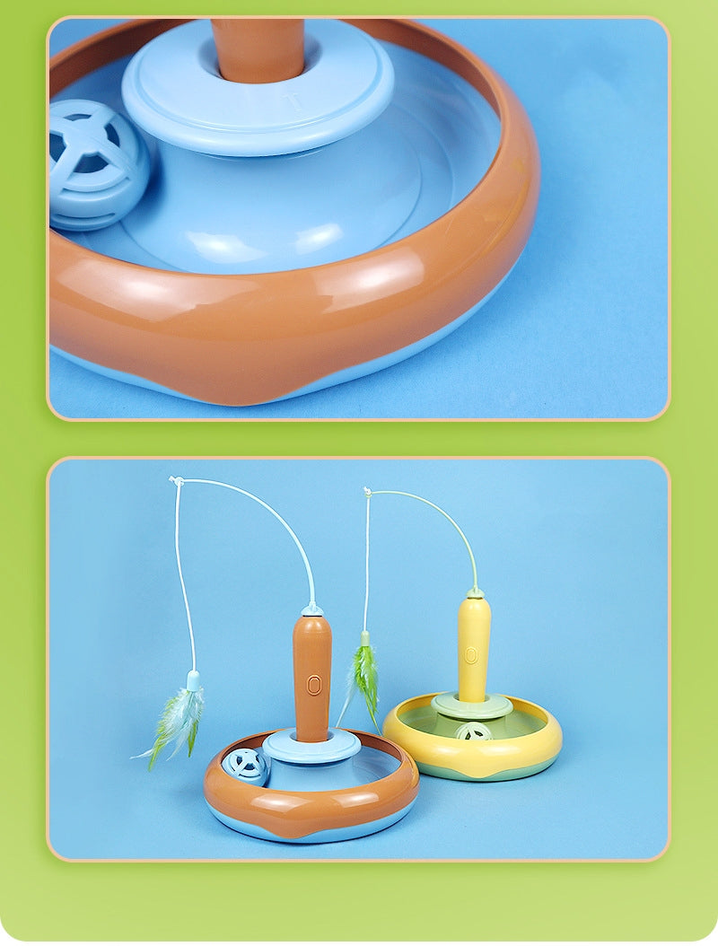 Funny Cat Toy Turntable – Safe, Fun, and Portable - FurTrend