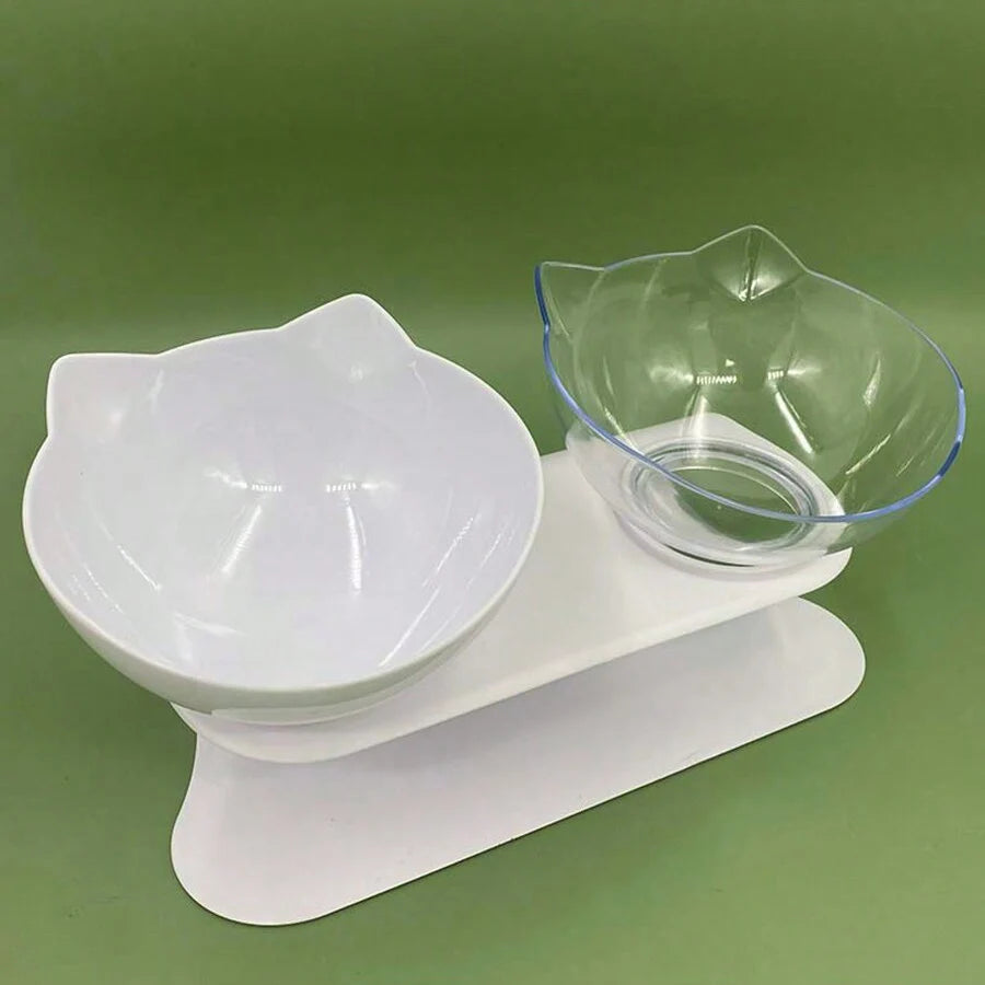 Double Slanted Bowl for Cats – Neck Protection - FurTrend