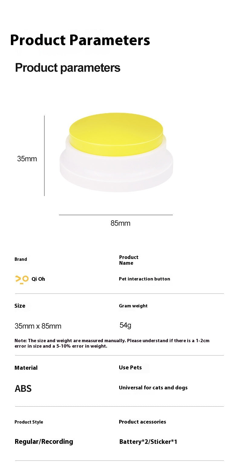 Pet Communication Button Dog Voice Toy - FurTrend