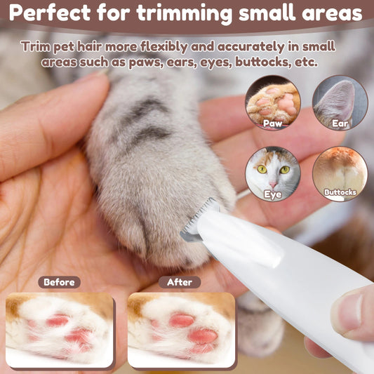 Waterproof Dog & CaPaw Trimmer with LED Light Display - FurTrend
