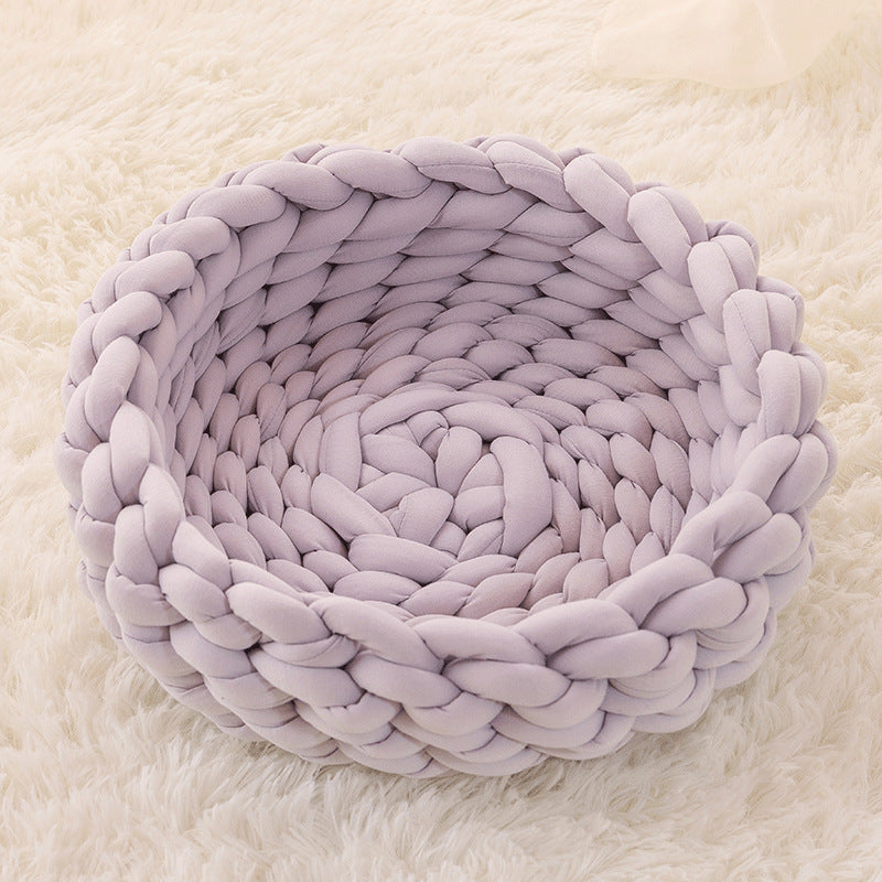 Fluffy Cat Bed Cushion – Soft Plush Kennel Mat - FurTrend