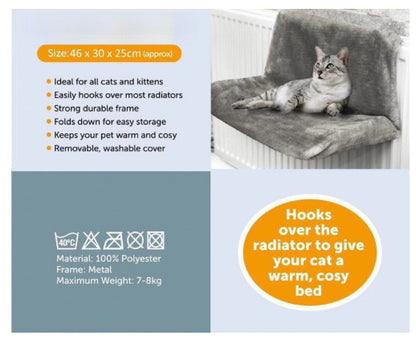 Iron Frame Cat Hammock – Cozy Radiator Cat Bed - FurTrend