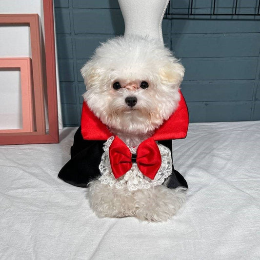 Pet Halloween Vampire Cloak Windbreaker Costume - FurTrend