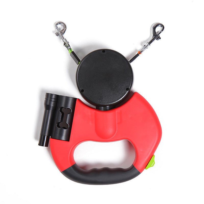 360 Swivel Dual Leash with Lights for Dogs - FurTrend