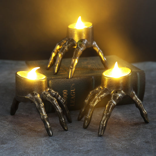 Creepy Skull Candle Lantern for Halloween