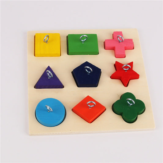 Parrot Training Toy with 9 Colorful Wooden Blocks - FurTrend