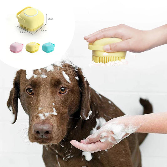 Pet Grooming & Bath Cleaning Silicone Brush