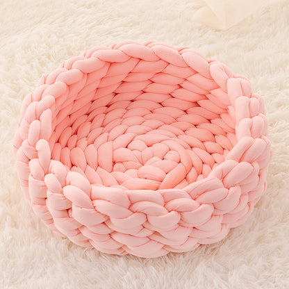 Fluffy Cat Bed Cushion – Soft Plush Kennel Mat - FurTrend