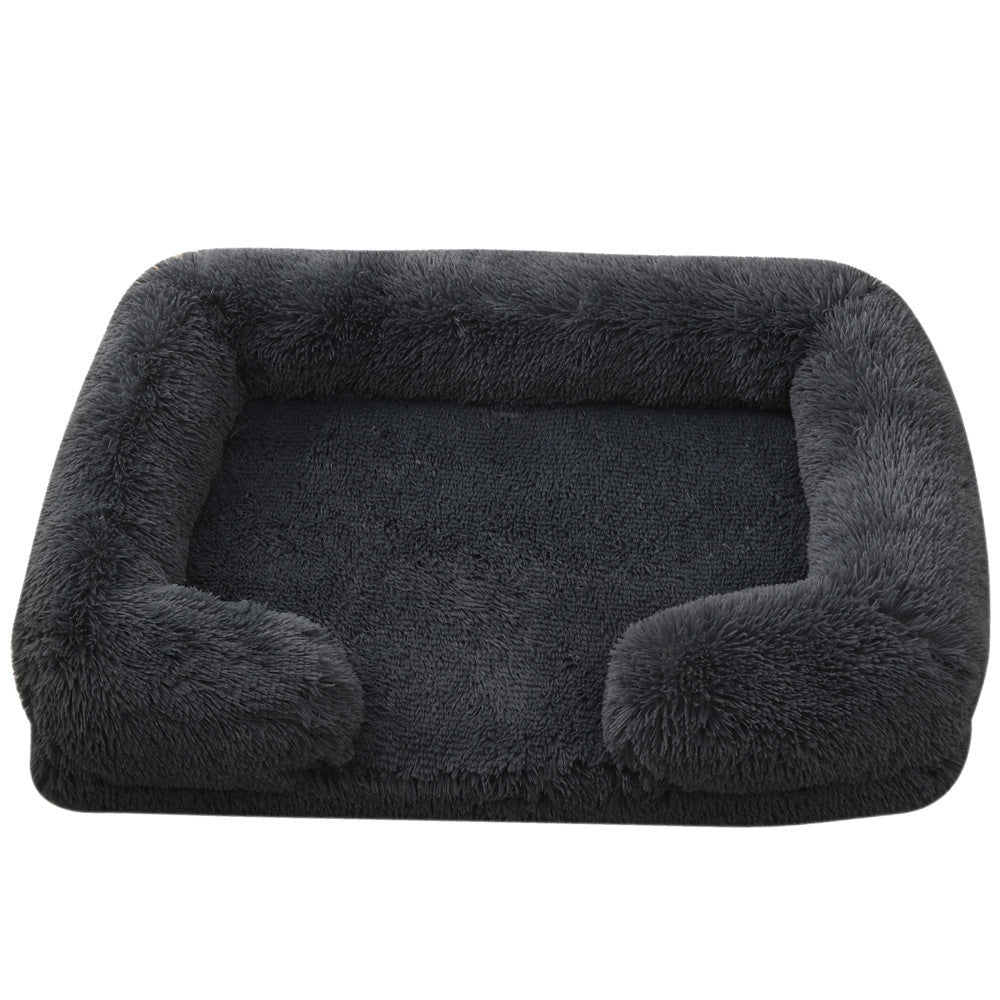Plush Round Pet Bed - Bed Winter - FurTrend