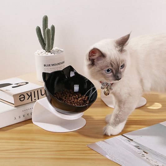 Double Slanted Bowl for Cats – Neck Protection - FurTrend