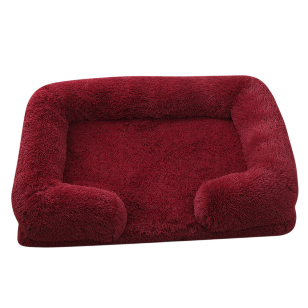 Plush Round Pet Bed - Bed Winter - FurTrend