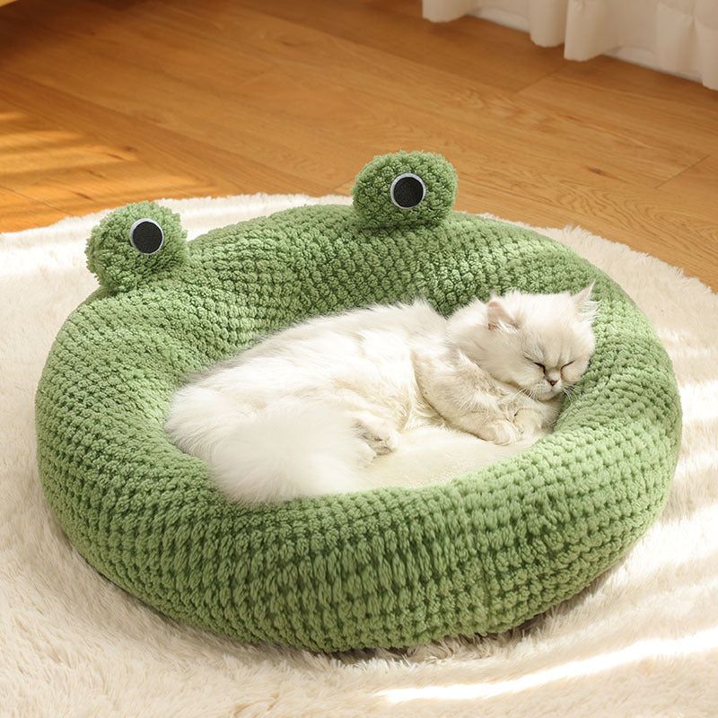 Little Frog Series Plush Pet Nest House - FurTrend