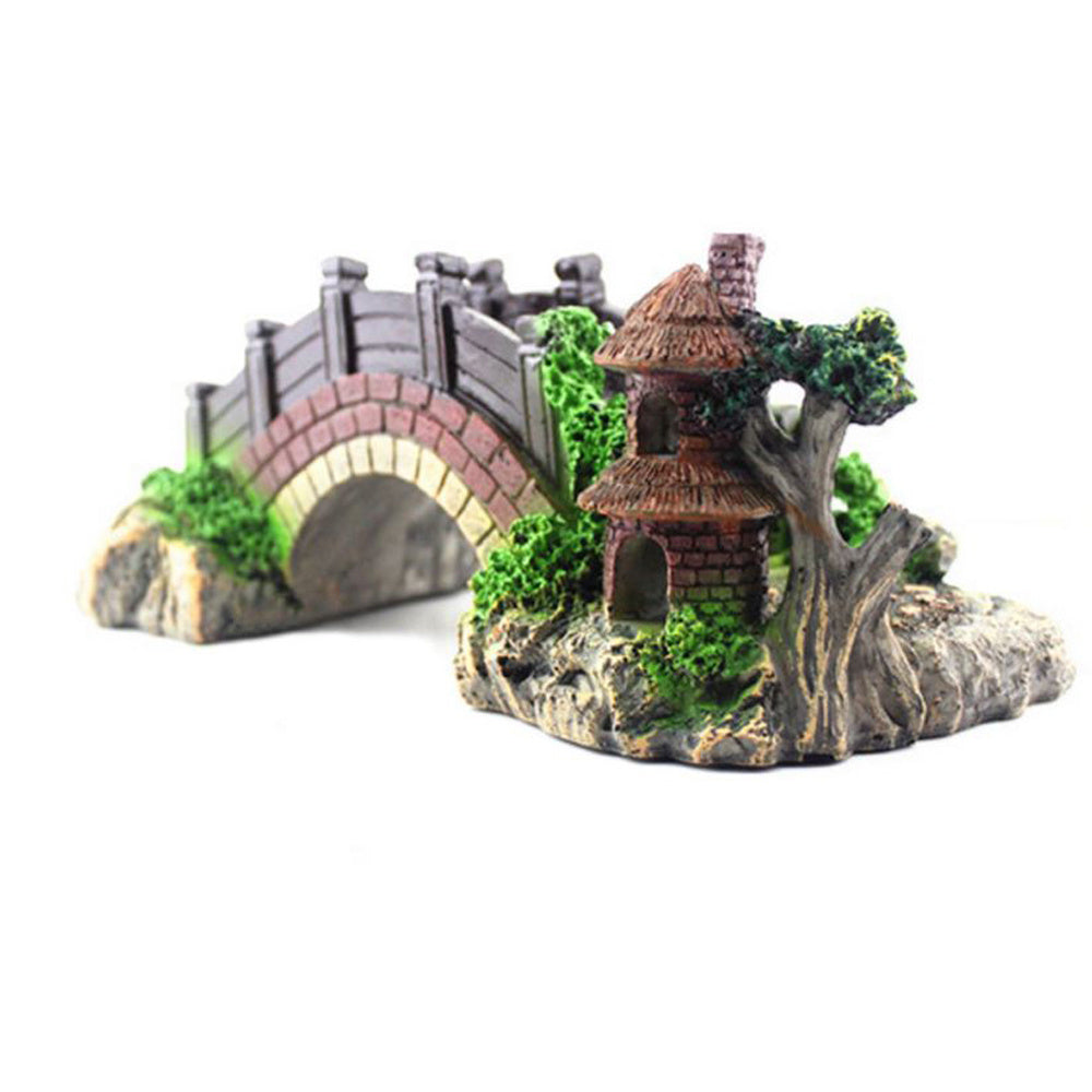 Resin Arch Bridge for Aquarium & Turtle Tank - FurTrend