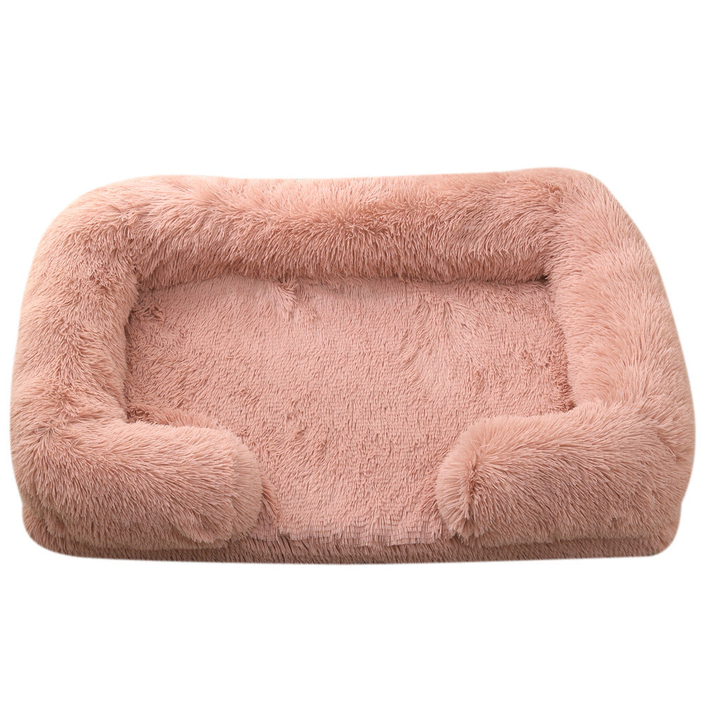 Plush Round Pet Bed - Bed Winter - FurTrend