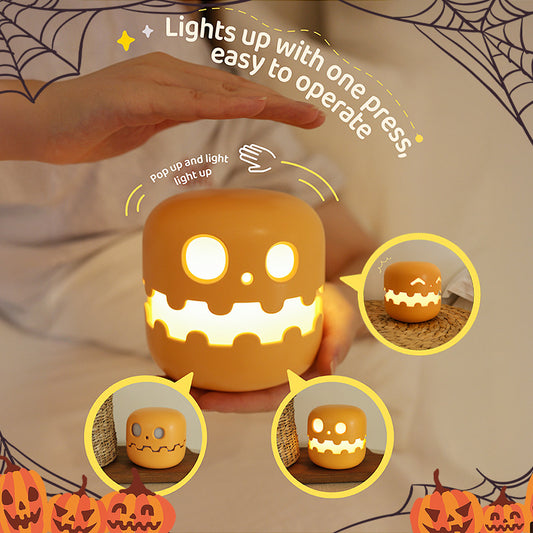 Funny Pumpkin Lamp Halloween Bedroom Decoration Light