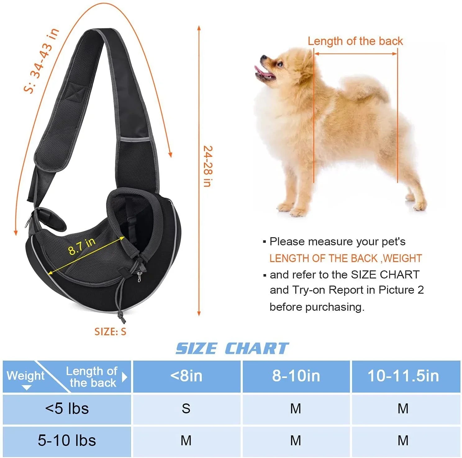 Pet Shoulder Bag – Dogs Cats Travel Carrier - FurTrend