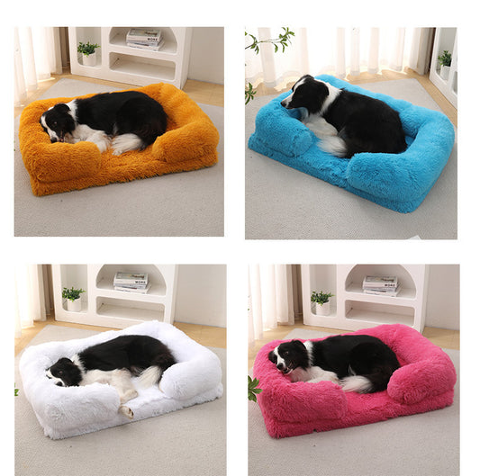 Plush Round Pet Bed - Bed Winter - FurTrend
